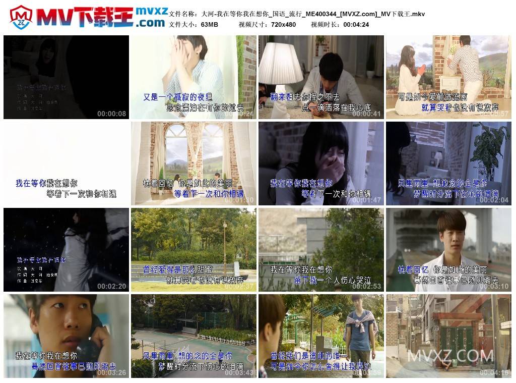 大河-我在等你我在想你_国语_流行_ME400344